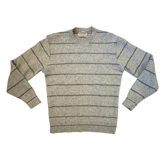 VTG Amana Woolen Mill Gray Wool Sweater Made in USA Men’s M/Women’s L Cabincore - Picture 1 of 6